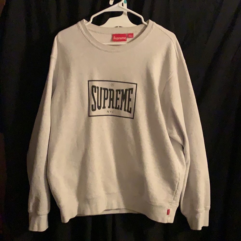 Vintage Supreme N.Y.C crew neck hoodie